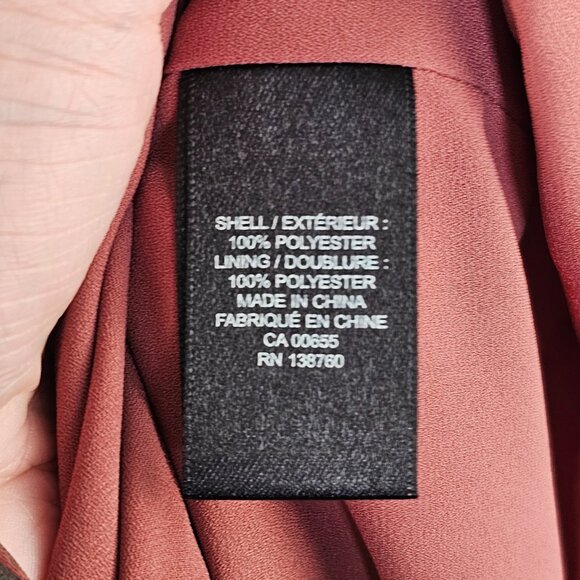 RW&CO NWT Burgundy Mauve Red Floral Blouse Sz M - Picture 7 of 9